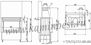 Каминная топка Kobok Horizont O 1xVD 55.45