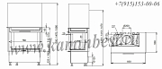 Каминная топка KOBOK Corner VD 78.45.57 L SM SOS MO1